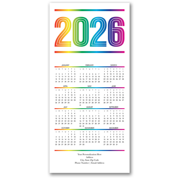 Colors of the Rainbow 2026 Calendar 2