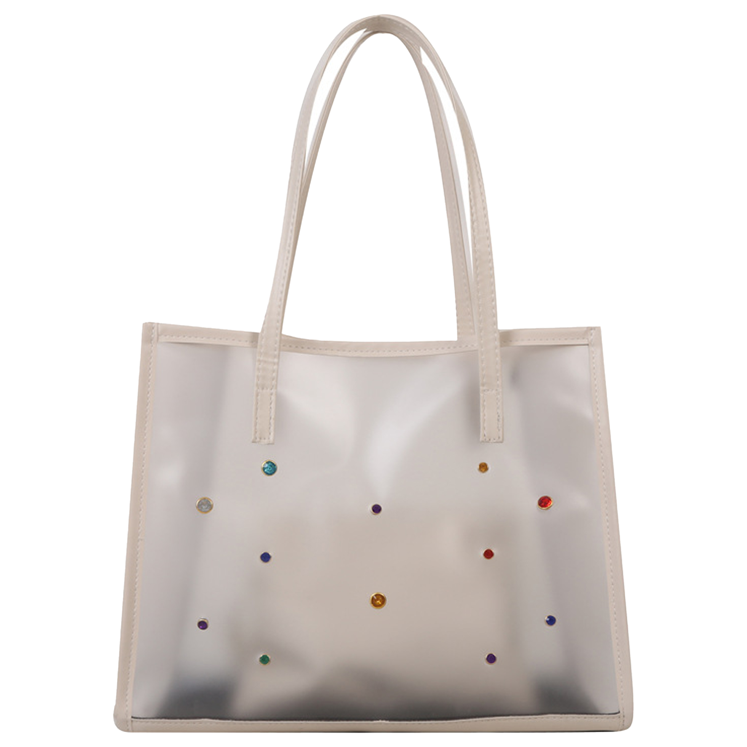 Pvc Large Capacity Transparent Fashionable Tote Bag 2