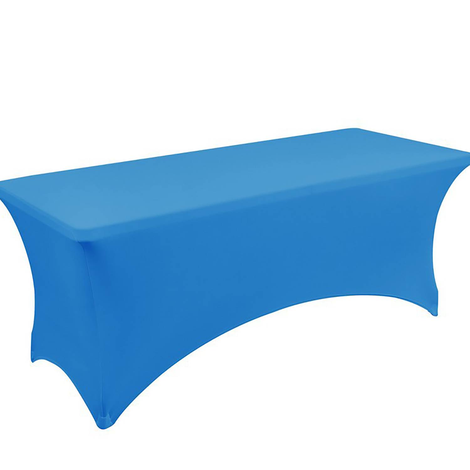 Wrinkle-Free Rectangular Spandex Tablecloth for Party Dining 17