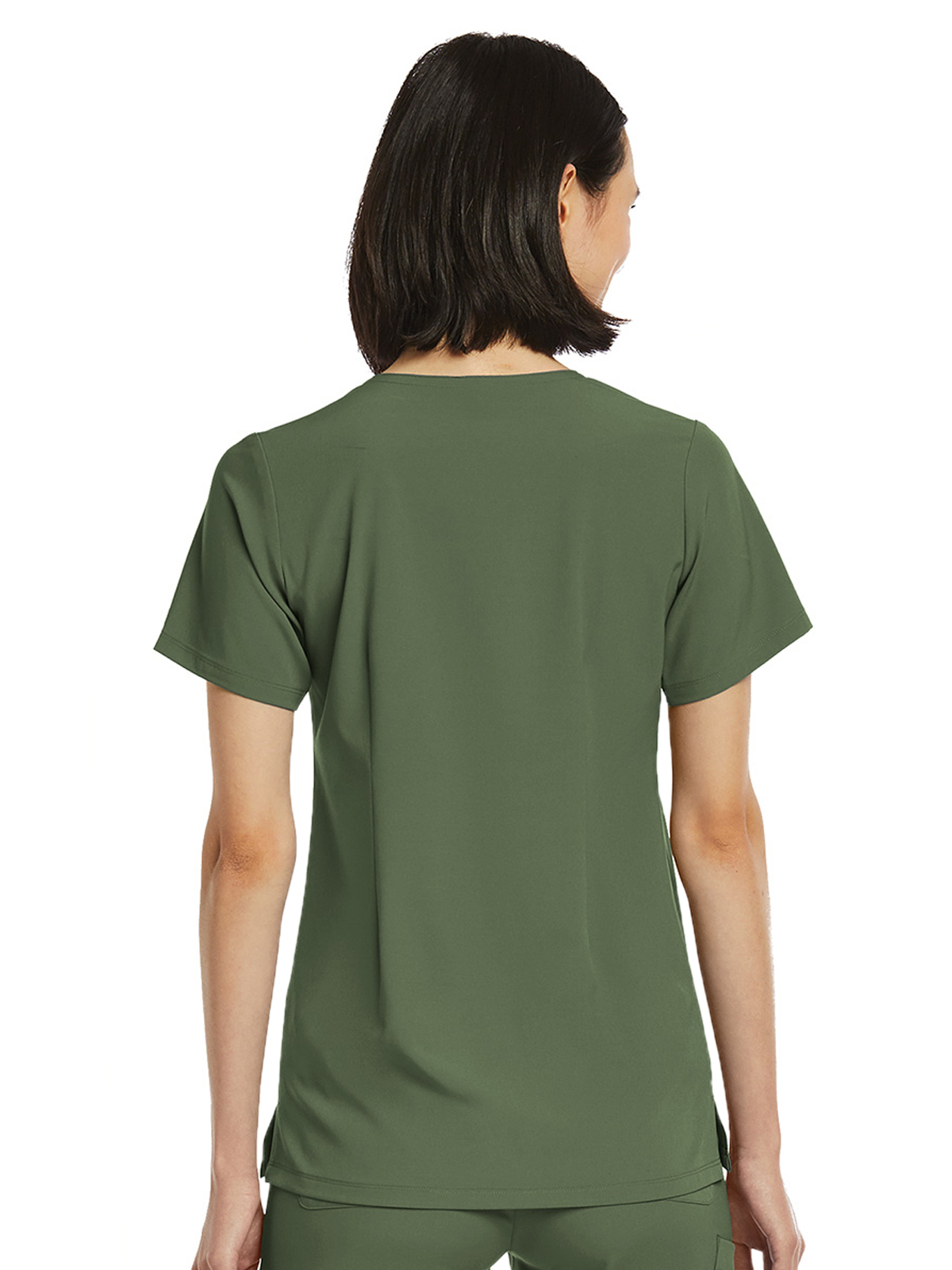 ScrubJoy Originals - Women's Fitted One-Pocket V-Neck Top 8