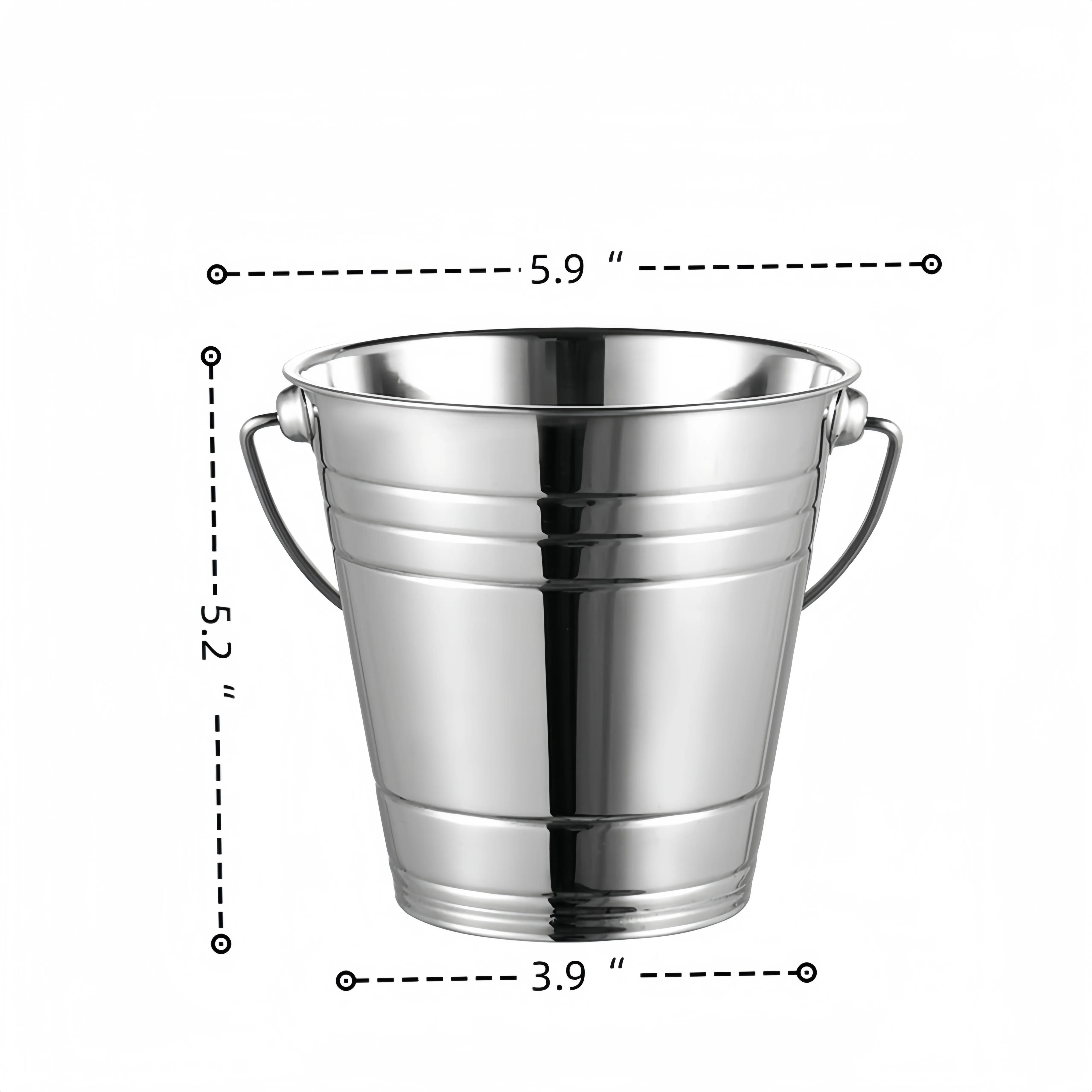 204 stainless steel ice bucket 4