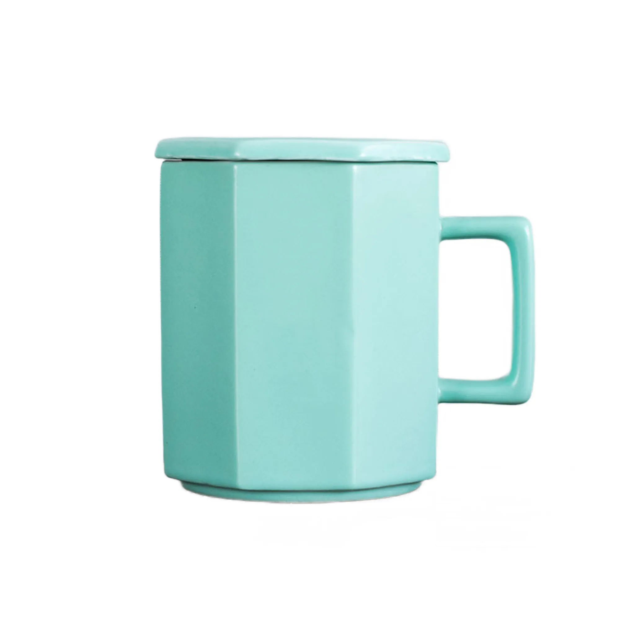 11Oz Elegant Ceramic Mug With Lid 3