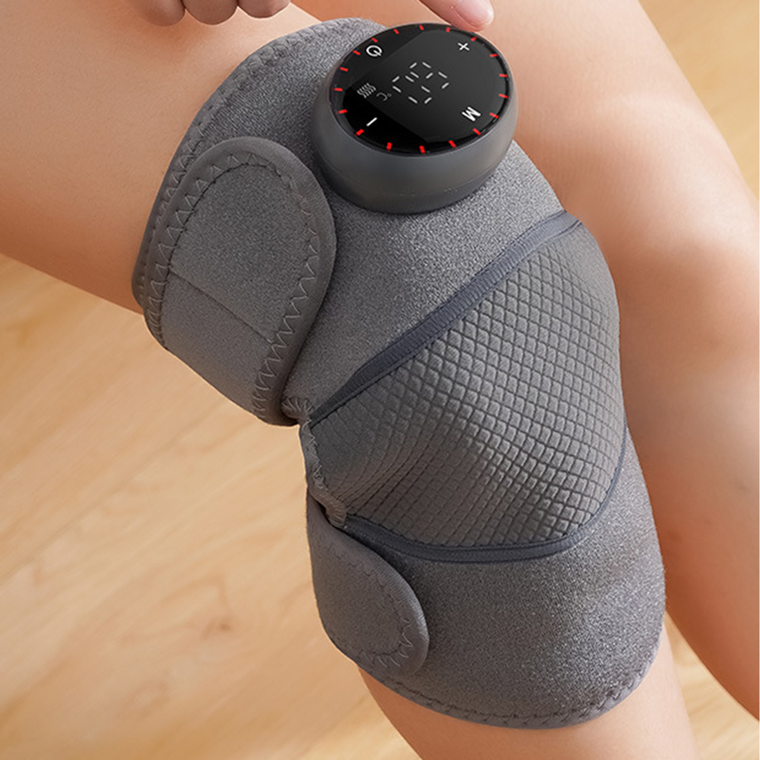 3-in-1 Heated Knee Massager Support Brace Wrap 1