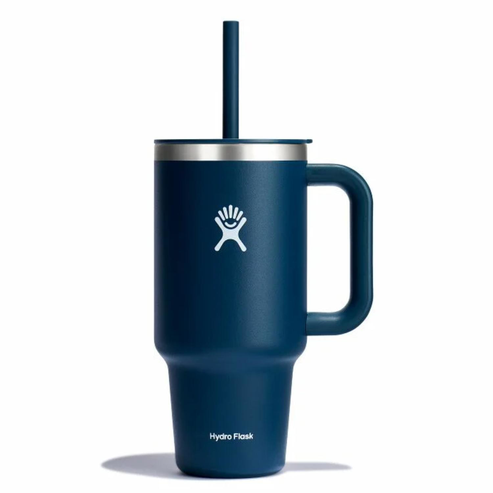 32 oz Hydro Flask® Stainless Steel Insulated Travel Tumbler w/ Handle & Straw