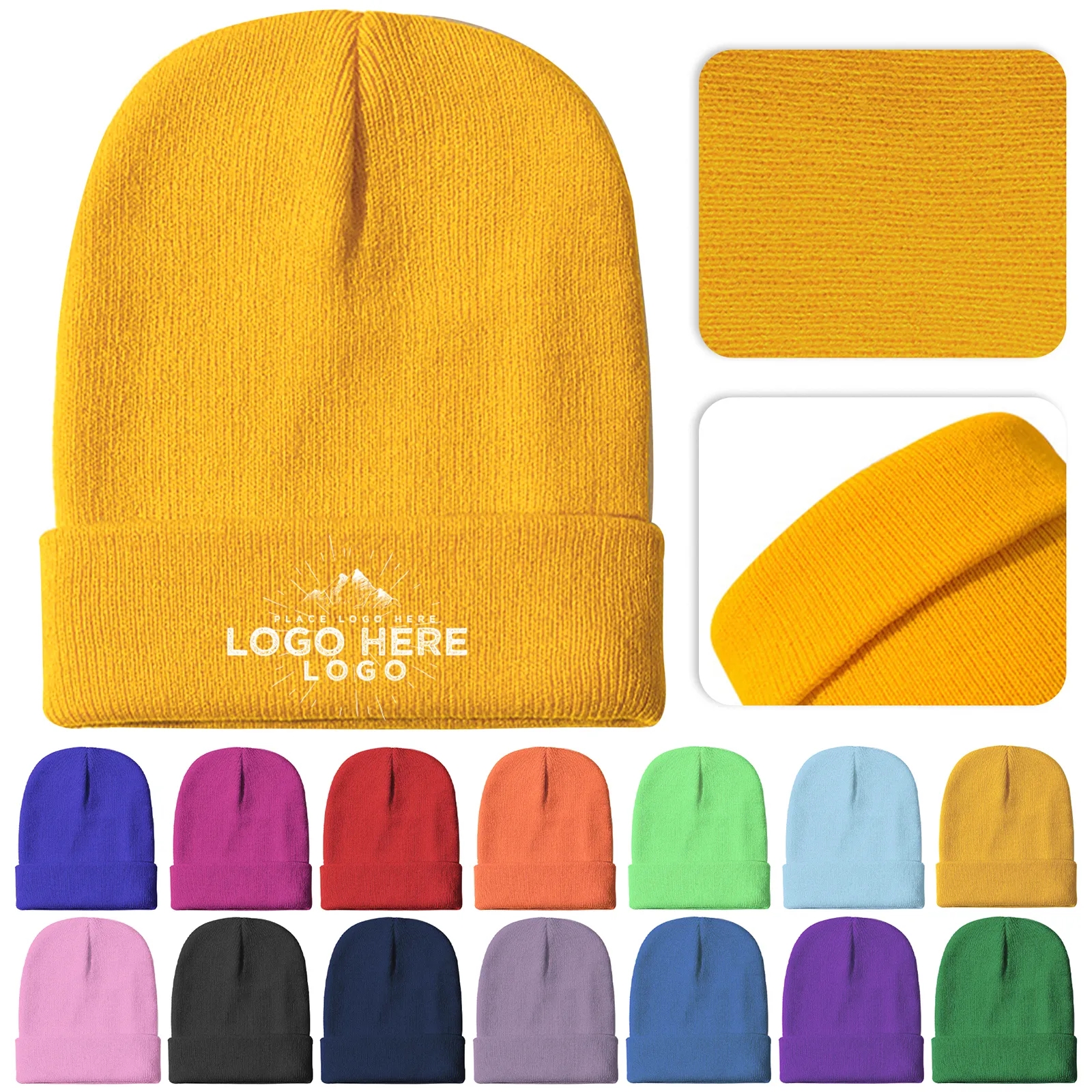 Embroidered Winter Beanie Cap 4