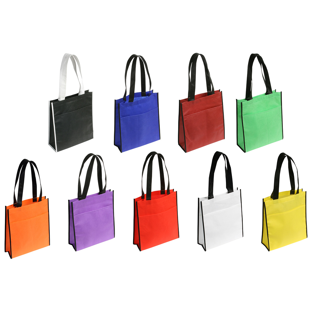 Peak Non-Woven Tote Bag with Pocket 27