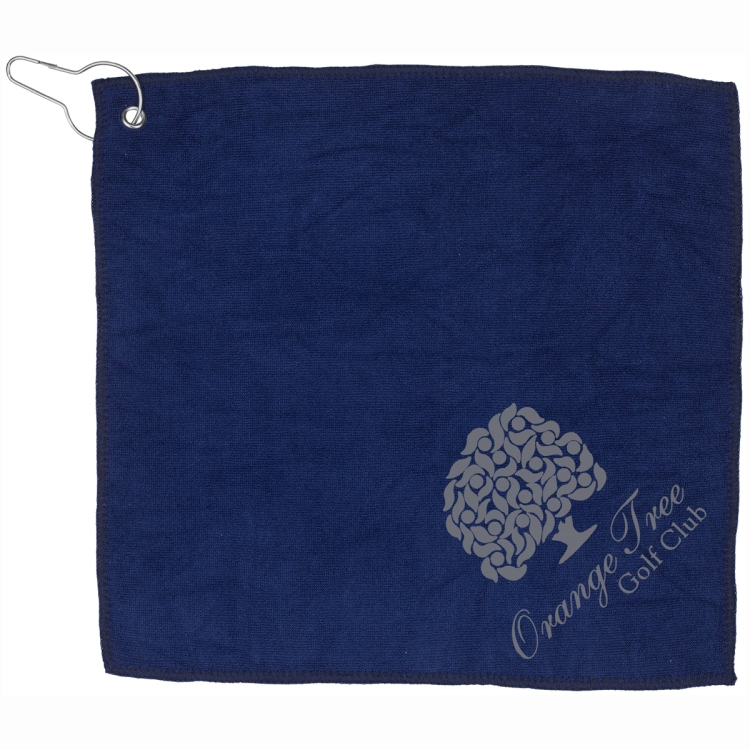 "THE WEDGE" Recycled RPET 300 GSM Heavy Duty Golf Towel - 12" W x 12" H 42