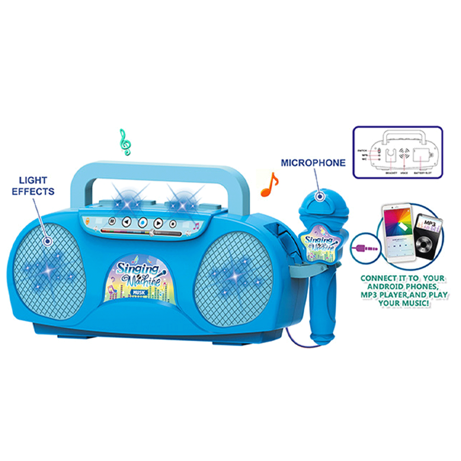 Baby Electronic Musical Instrument Kids Toy Microphone Set 4