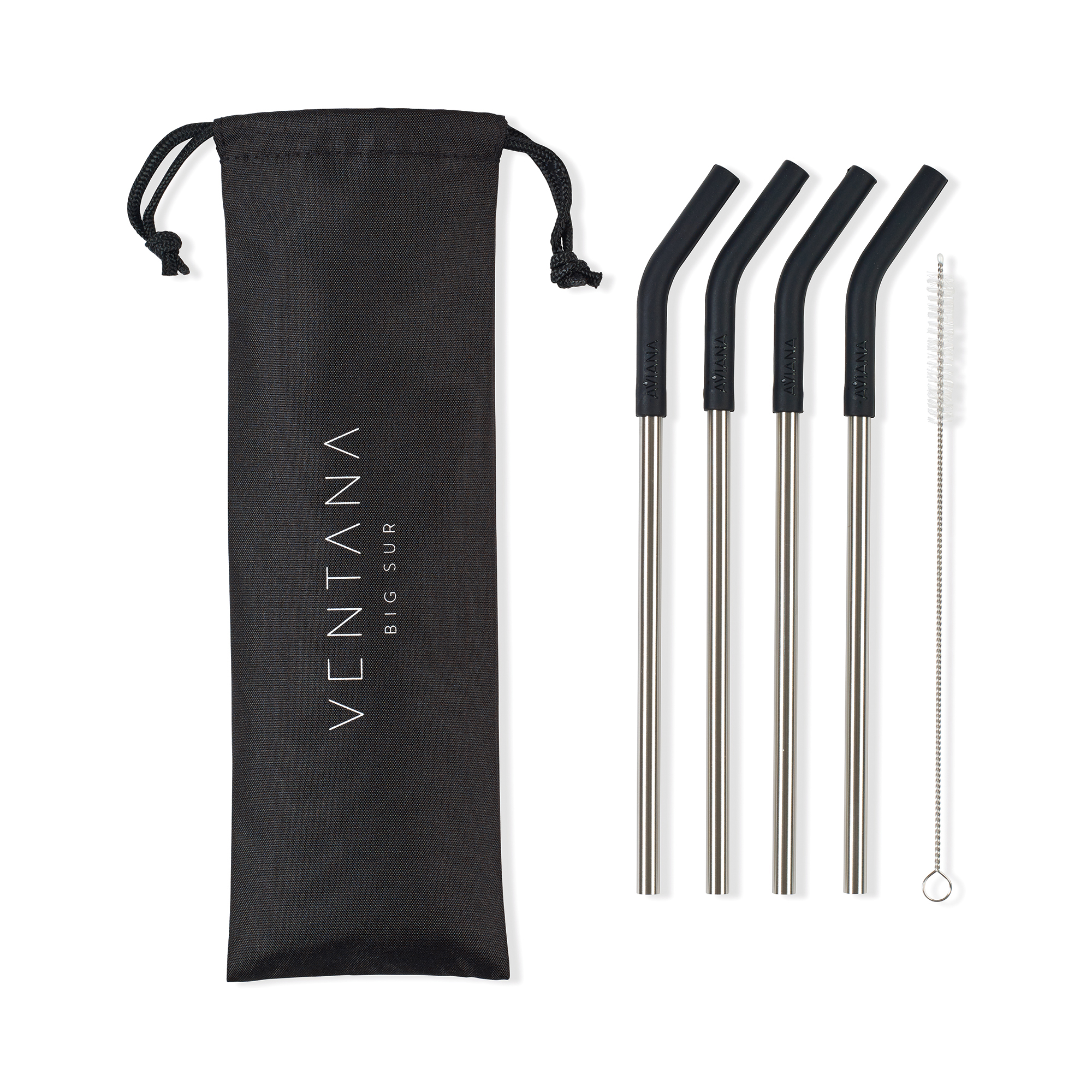 Aviana™ Poppy 4-Pack Stainless Straw Set 4