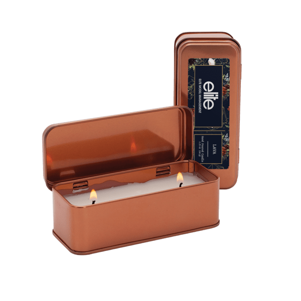 2.25 oz. Scented Copper Rectangular Candle 15