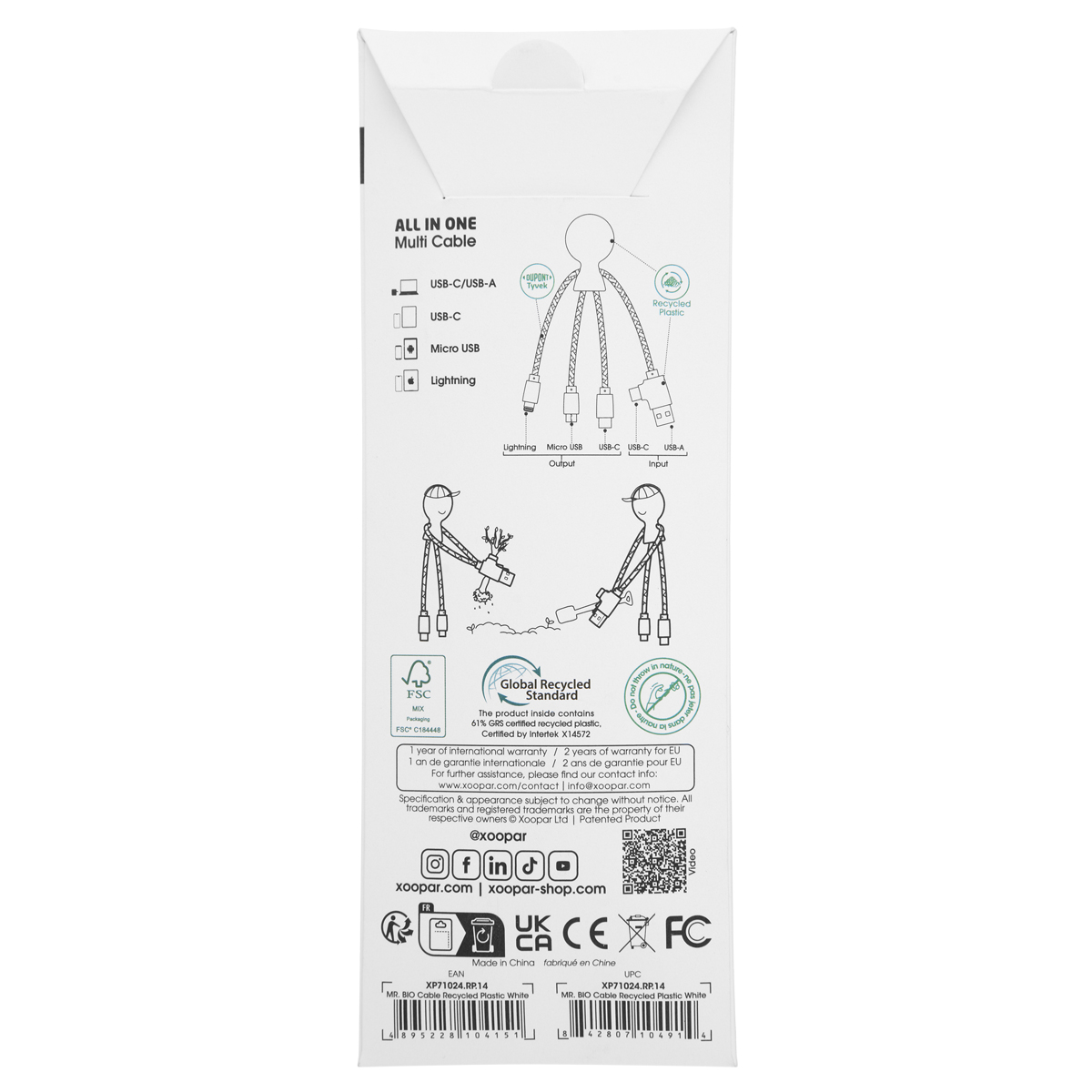 XOOPAR MR BIO ALL IN ONE CHARGING CABLE 4