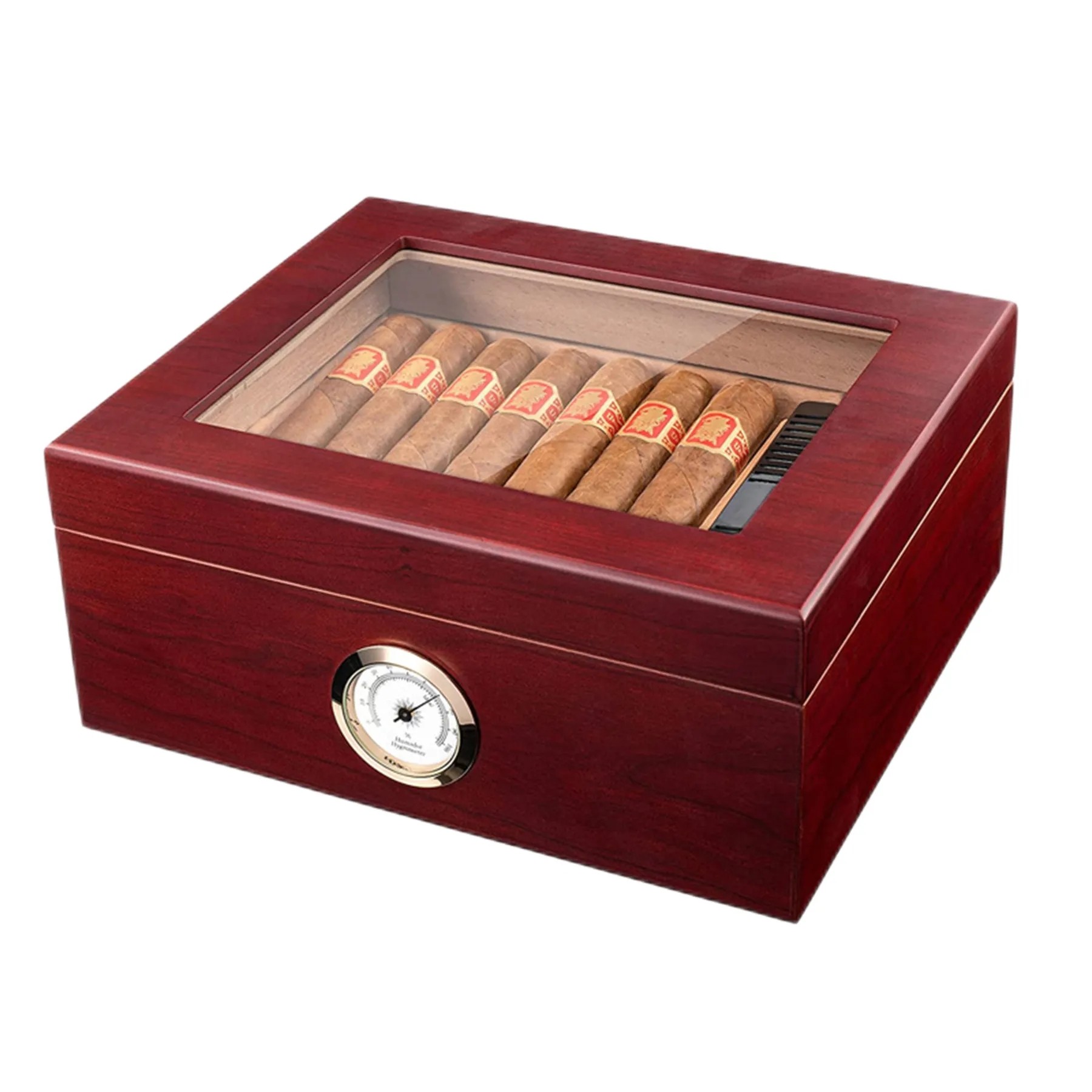 Handmade 25-50 Cigar Humidor Wood Case 2