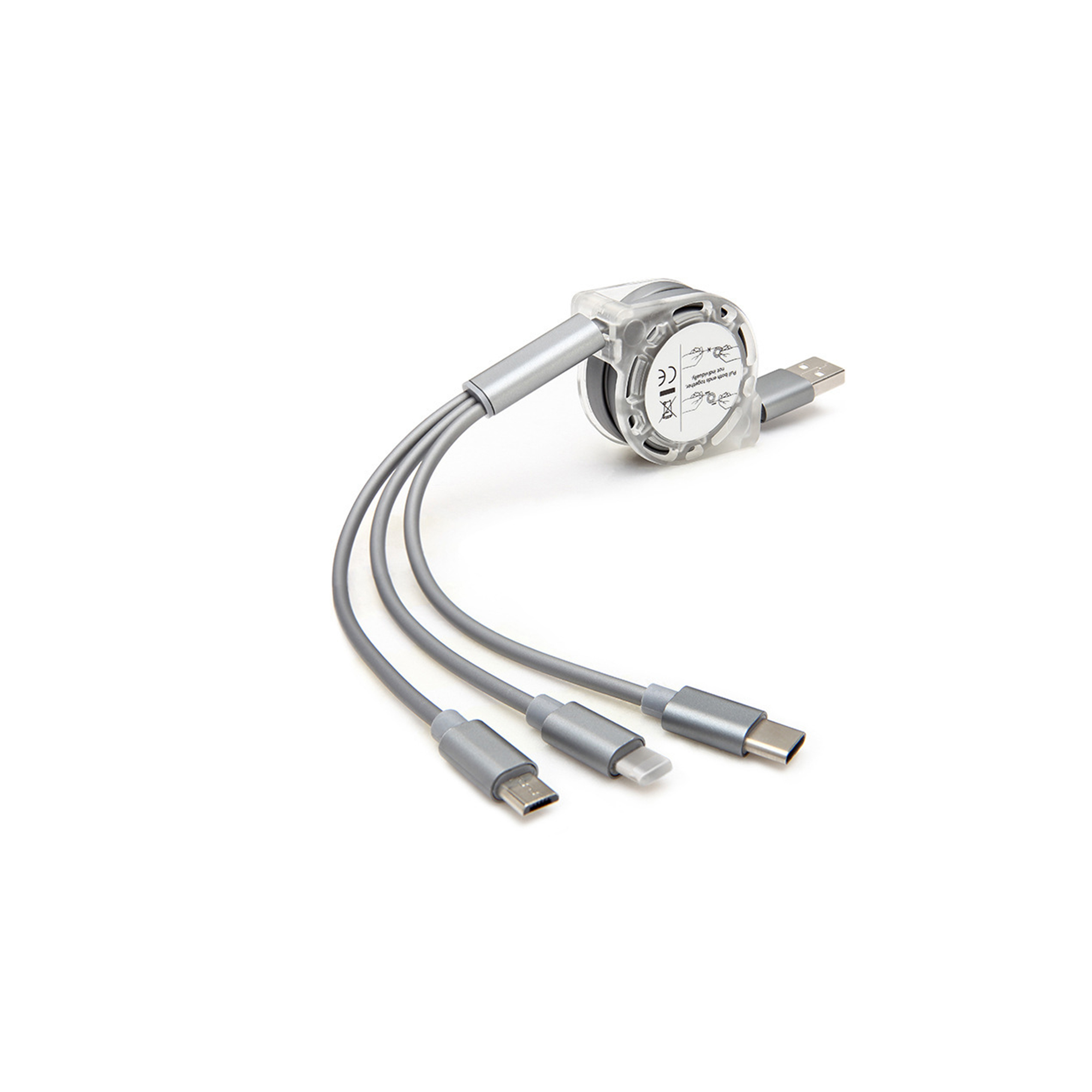 Three In One Retractable Charging Cable 2