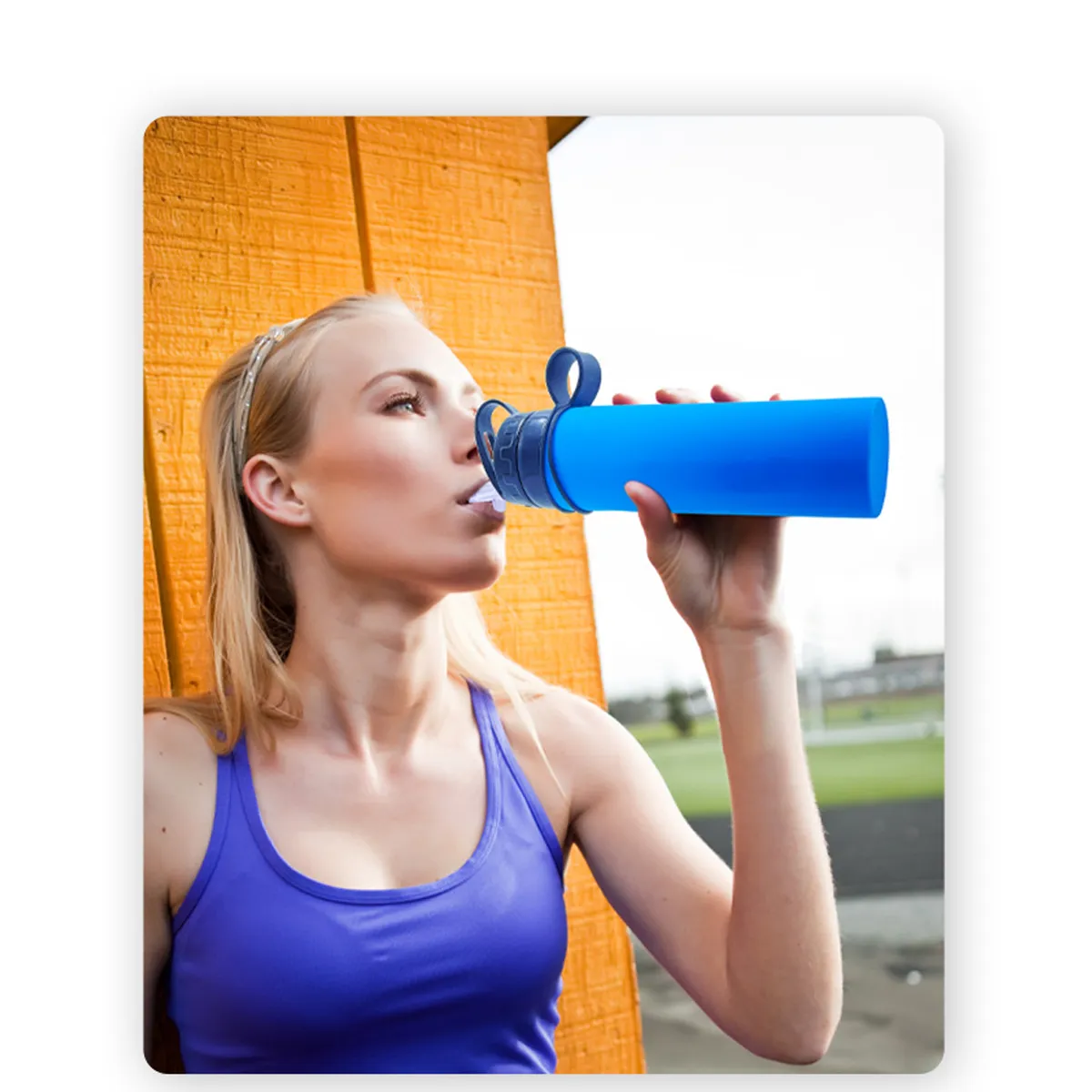 20OZ.Travel Silicone BPA Free Reusable Collapse Water Bottle 4