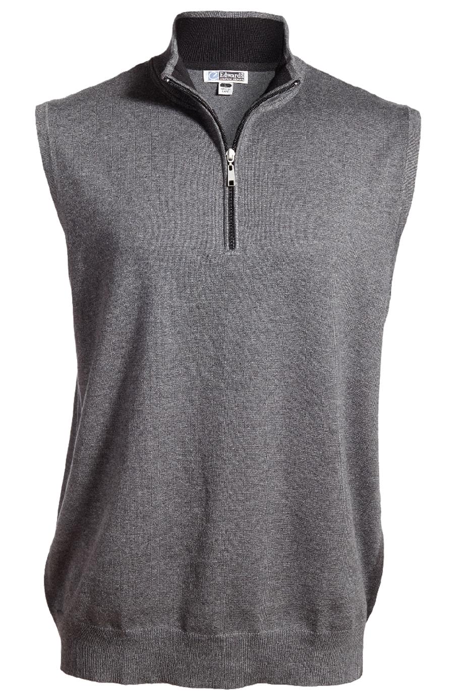 Quarter Zip Fine Gauge Sweater Vest 3