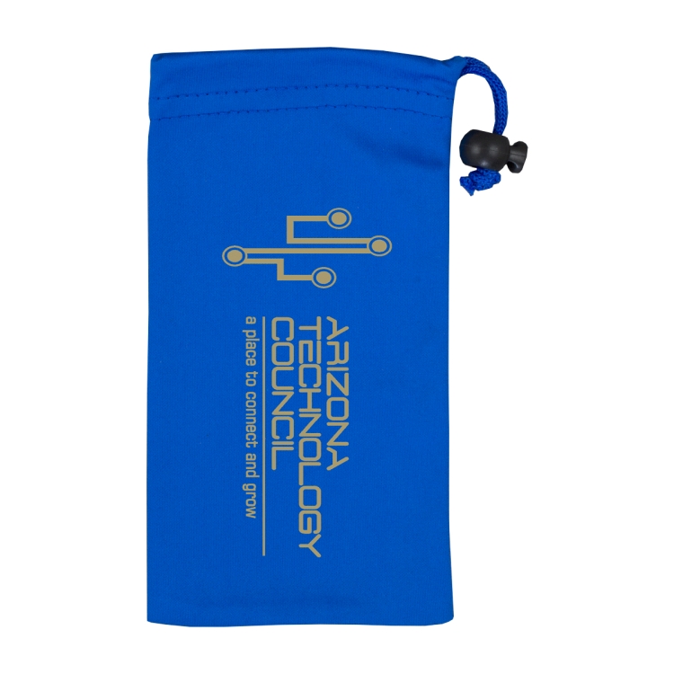 4" W x 7-1/2 " H "Clean-n-Carry" Spot Color Microfiber Drawstring Pouch For Cell Phones, Eyeglasses 6