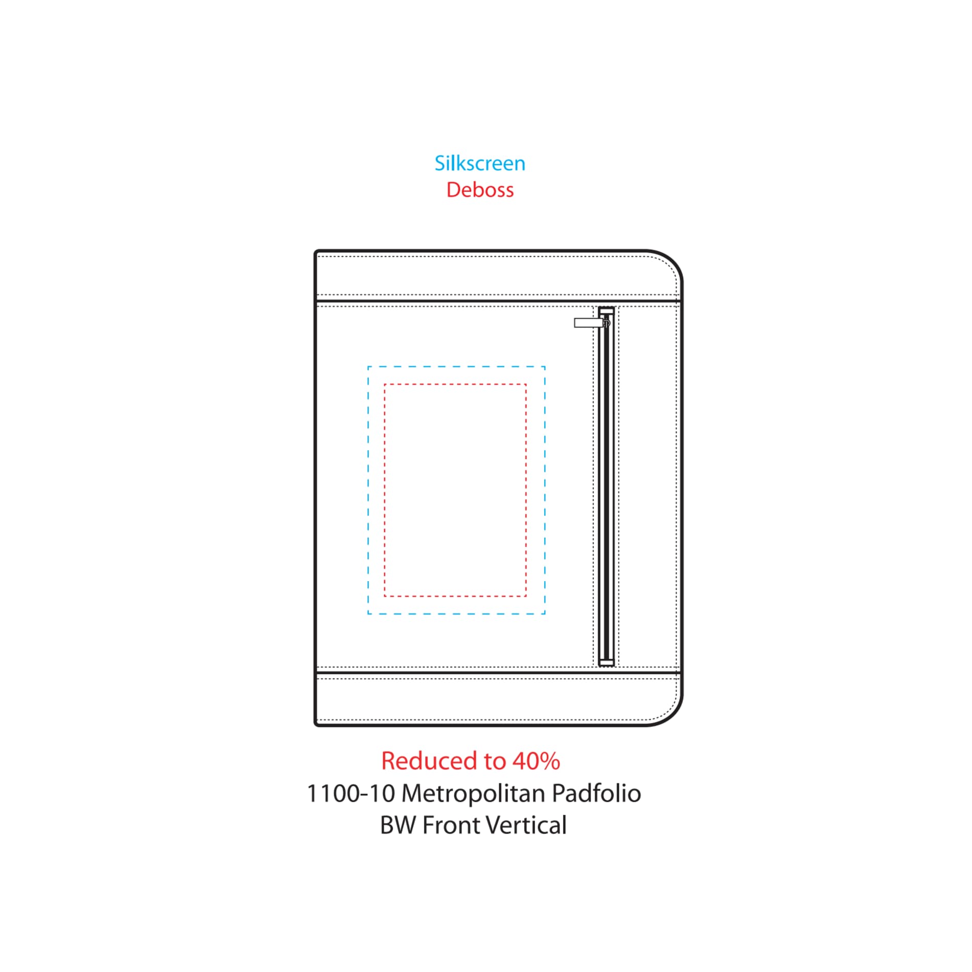 FSC® Mix Metropolitan Zippered Padfolio 6