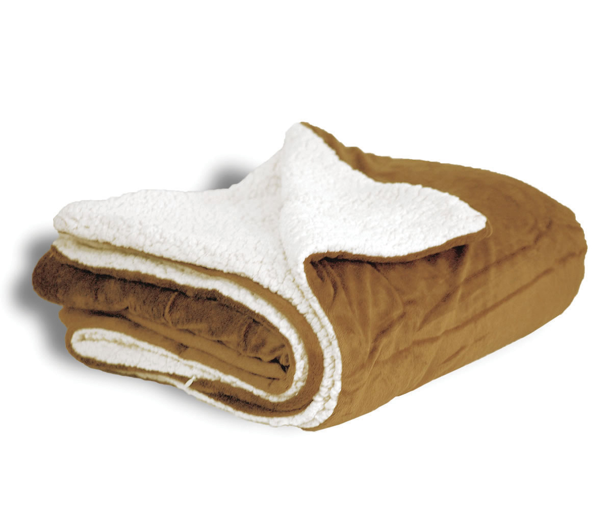 Micro Mink Solid Colors Sherpa 50" x 60" Blanket (BLANK) 10