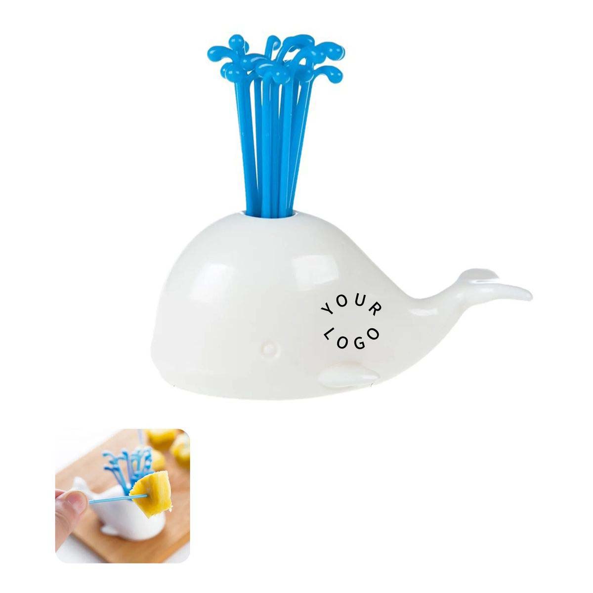 Decorative Fruit Fork Holder with Mini Forks 3