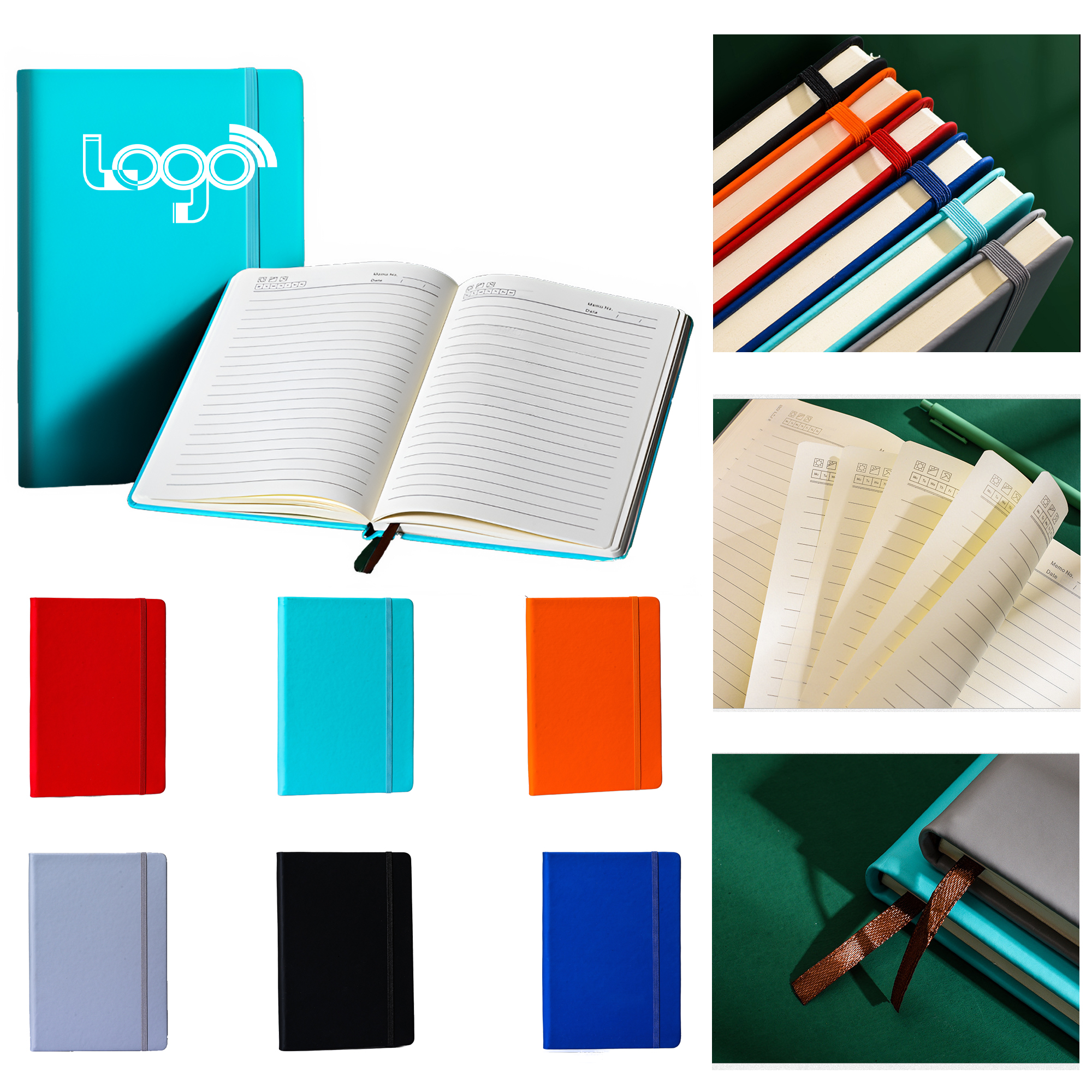 Customizable A5 Elastic Band Notebook 1