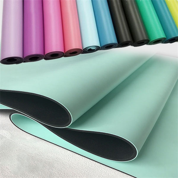 Pure Color PU Glossy Yoga Mat 2