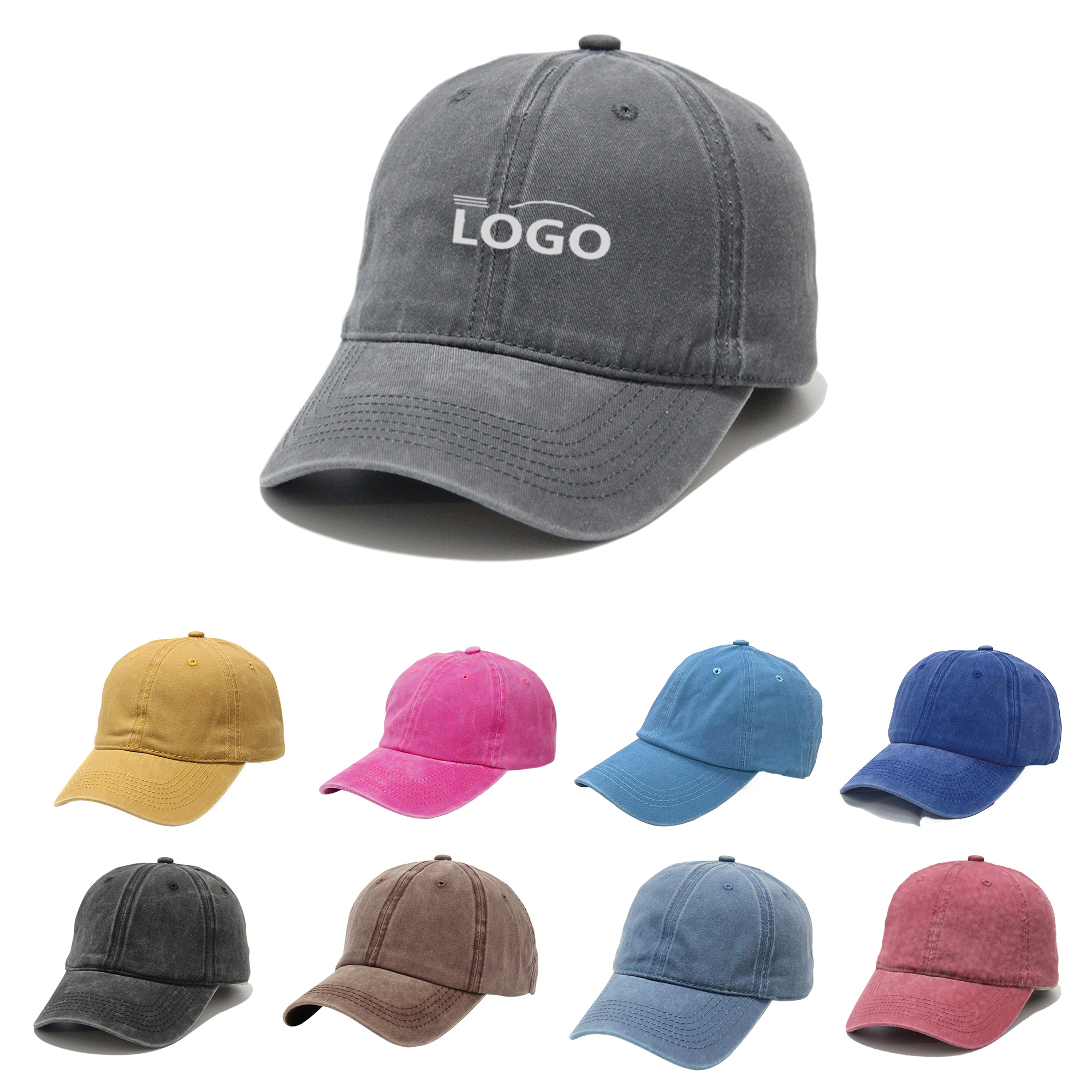 Custom Vintage Denim Duckbill Caps 8