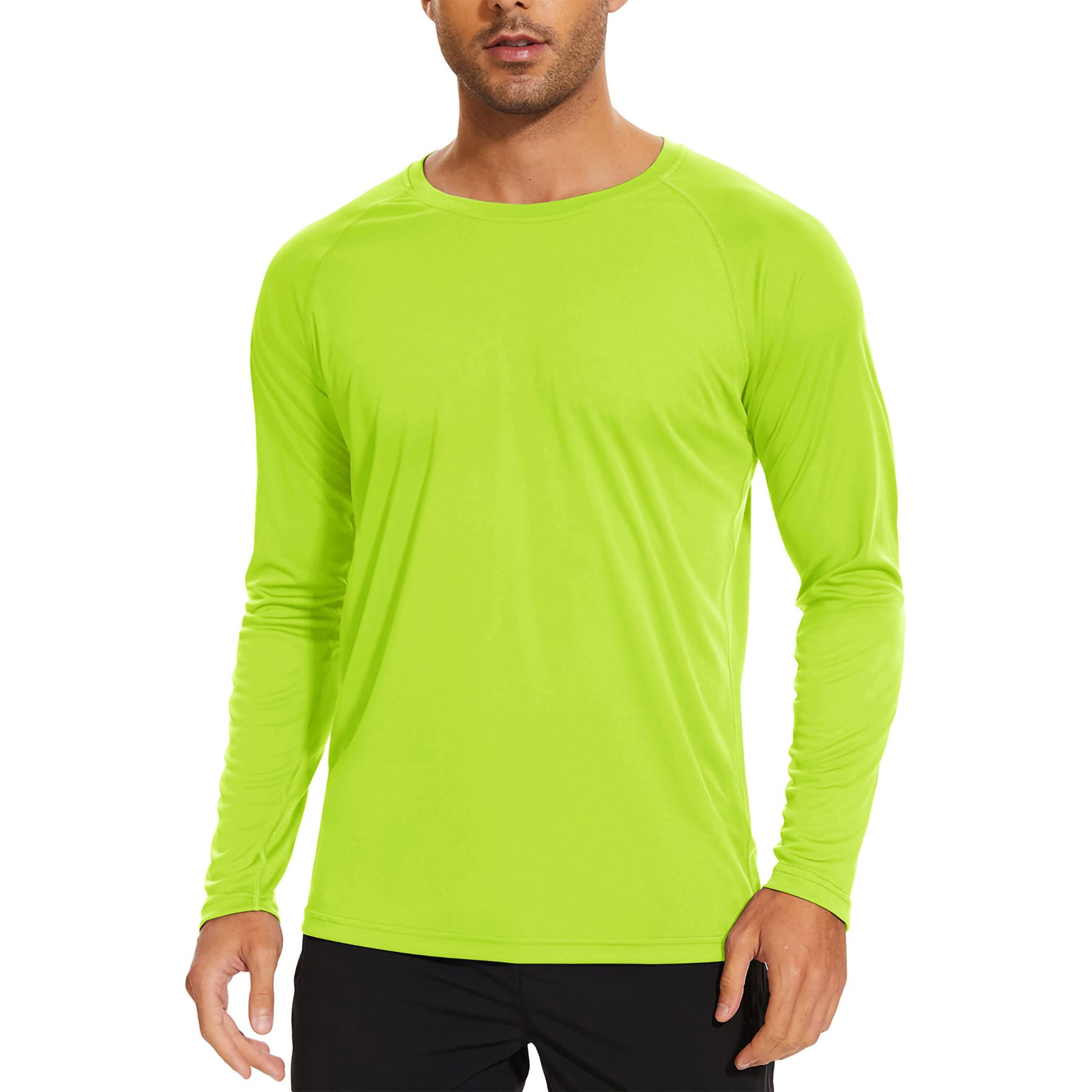 Men's Long Sleeve Ice Silk T-Shirt 12