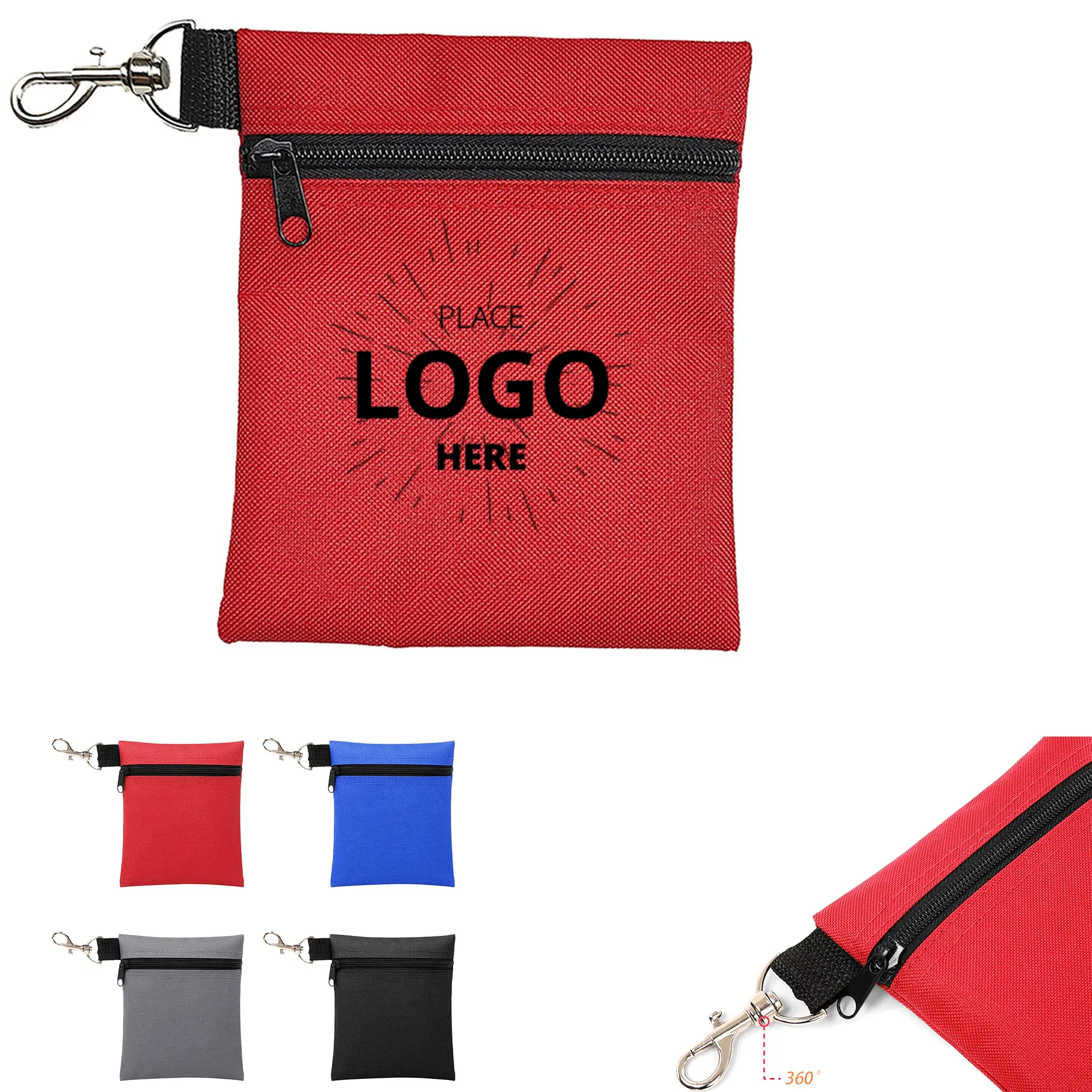 Zipper Golf Ball Pouch 3