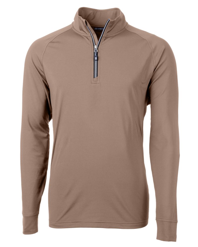 Cutter & Buck Adapt Recycled Soft Knit Stretch  Mens Quarter Zip Pullover 146