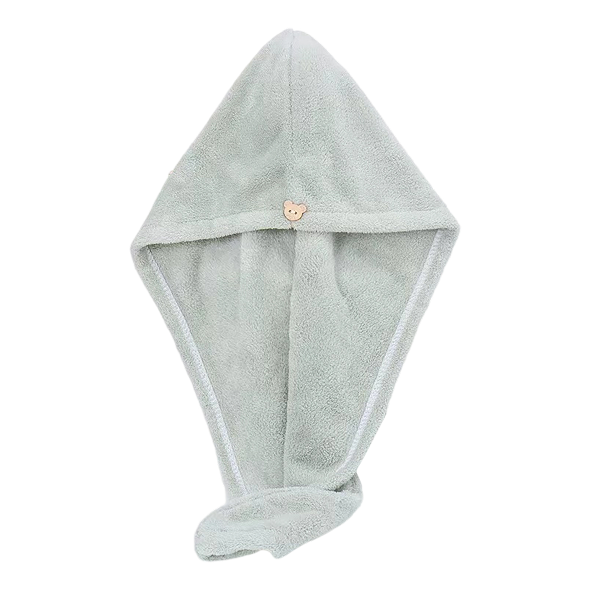 Microfiber Hair Wrap Quick Drying Towel With Button Loop 5