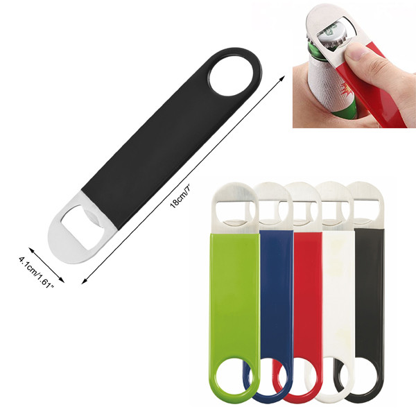 Stainless Steel Bottle Opener W/ Vinyl Sleeve 2