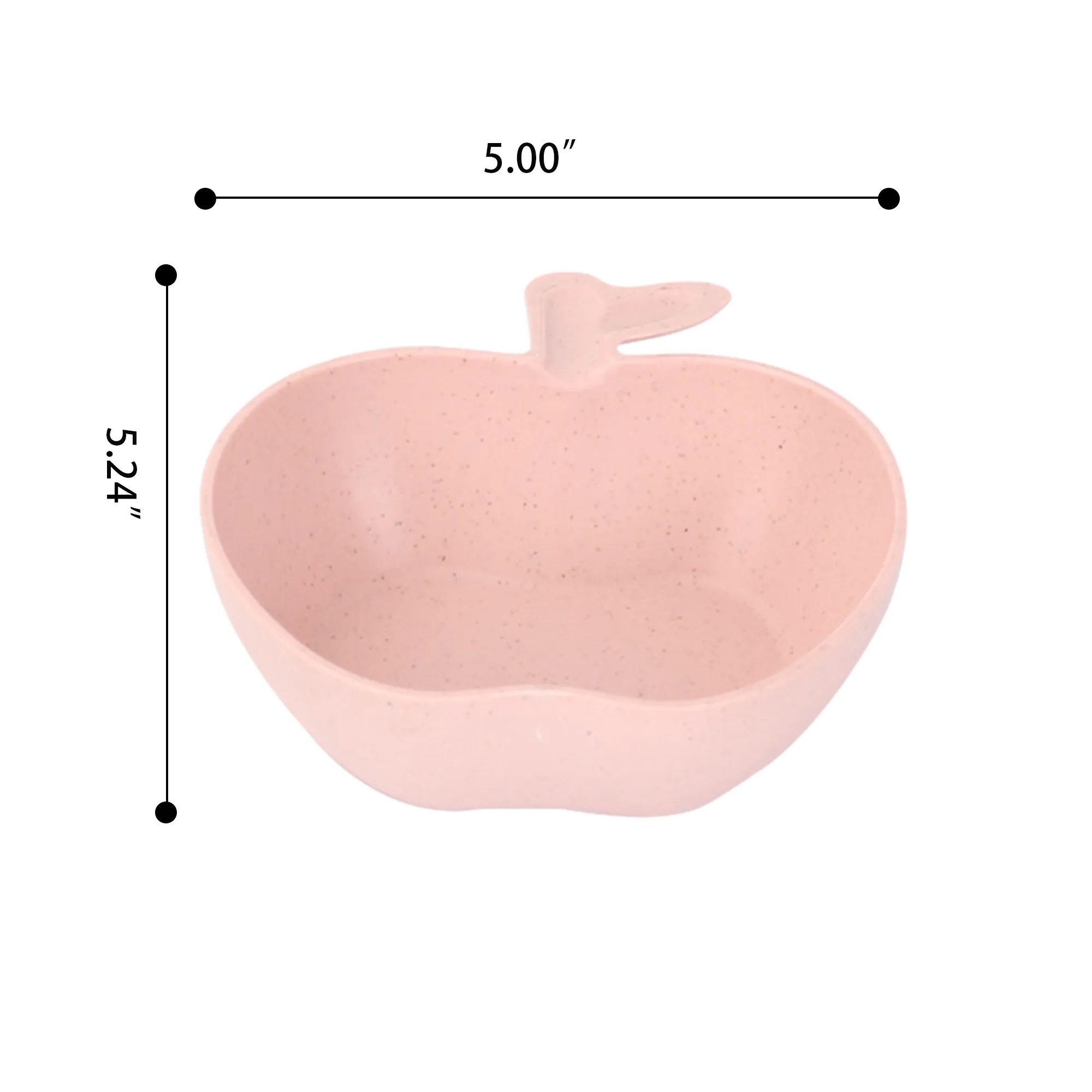 W5.24"*L5"Eco-friendly Wheat Straw Rice Bowl 4
