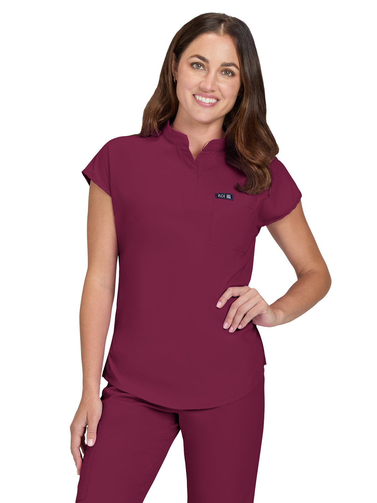 koi - Basics - Women's One-Pocket Stretch Tuck-In Ari Top 62