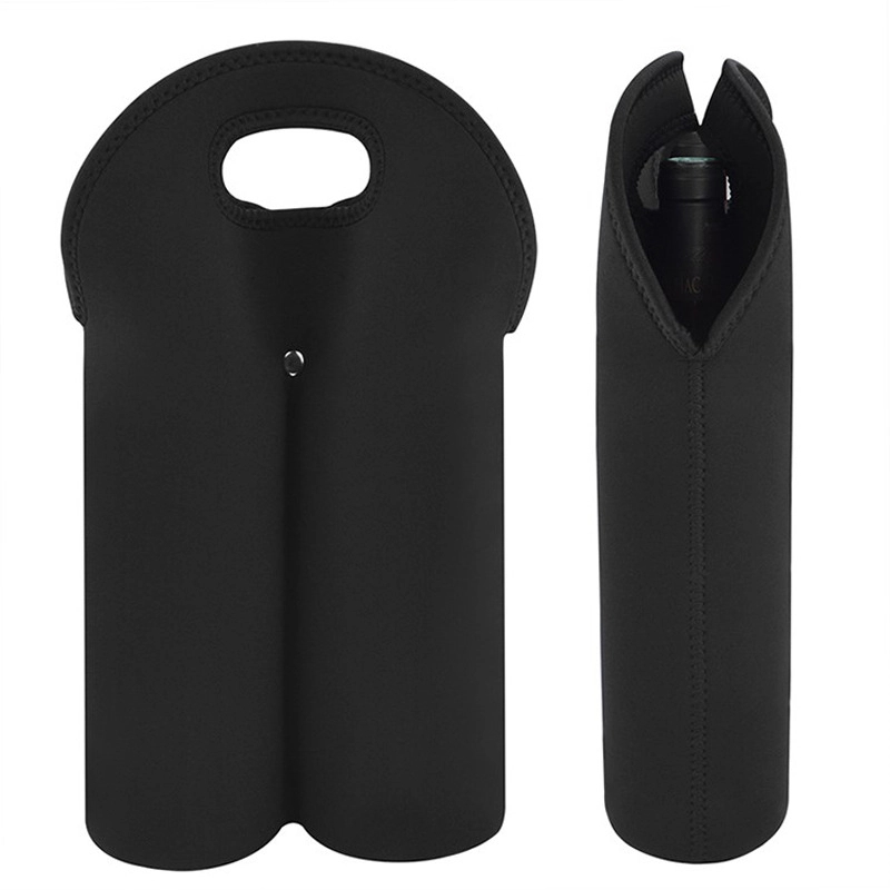 2 Bottle Insulated Neoprene Wine Carrier Tote Bag 6