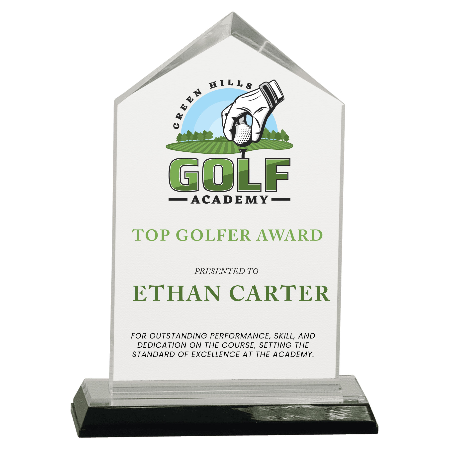 6" Silver Jewel Impress Acrylic