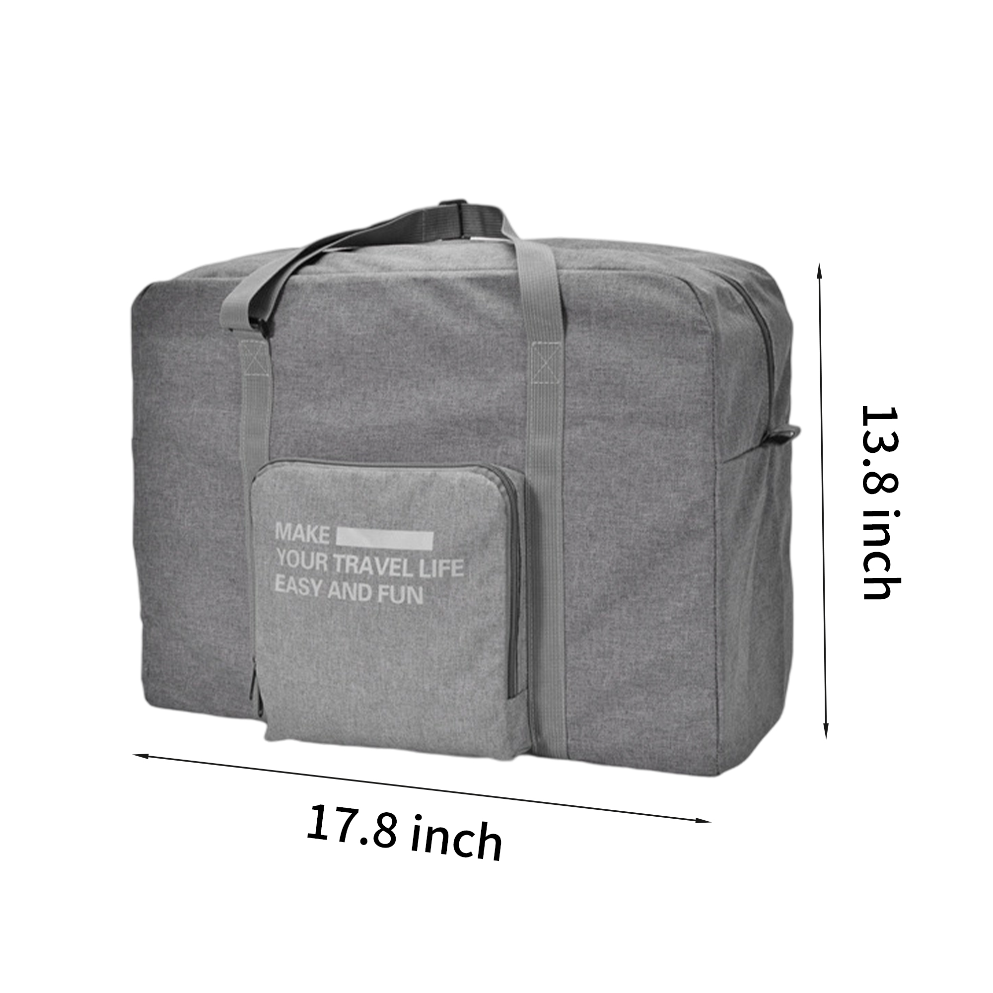 Oxford Foldable Travel Duffle 17.8" By 13.8" 8