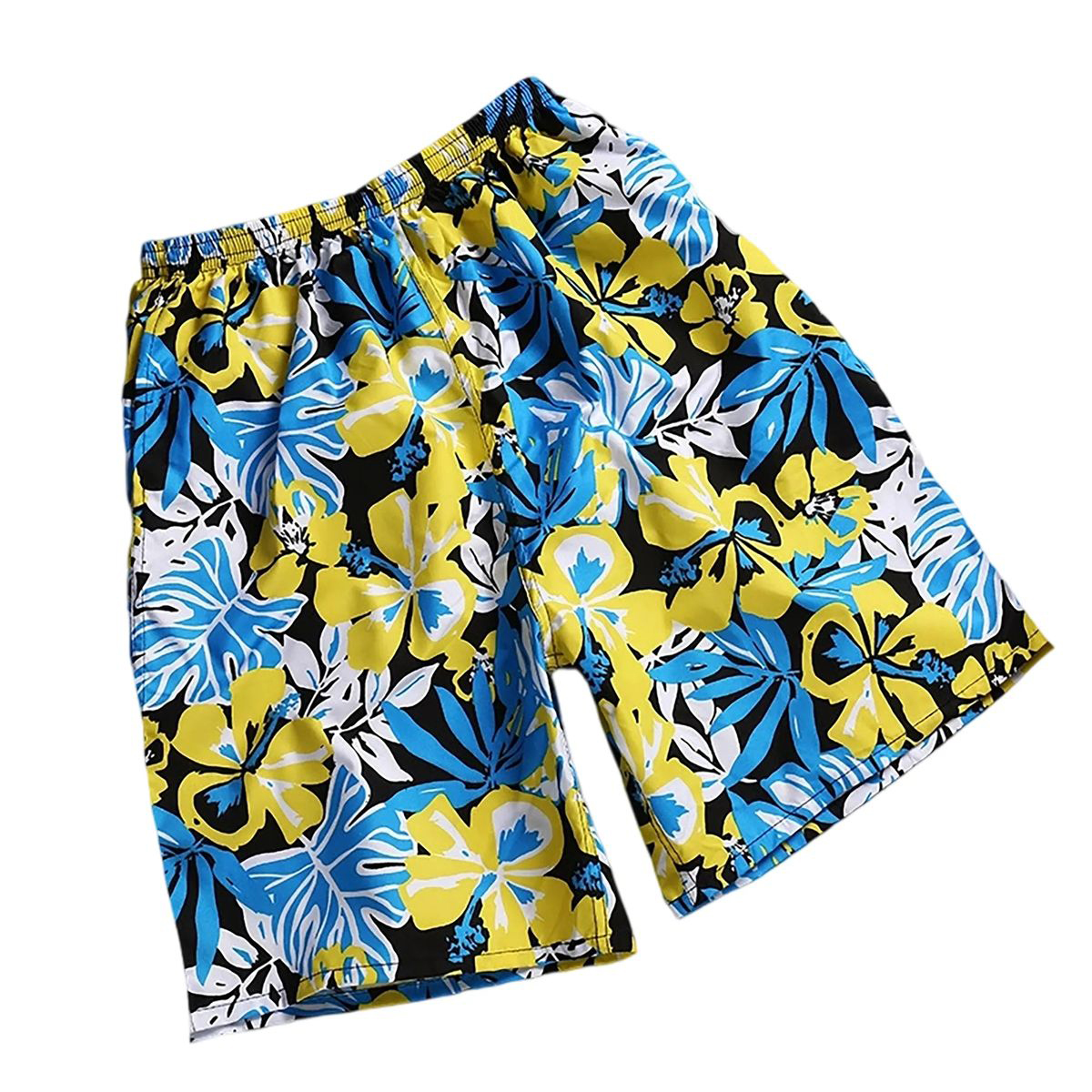 Polyester Beach Shorts with Adjustable Drawstring Waist 27