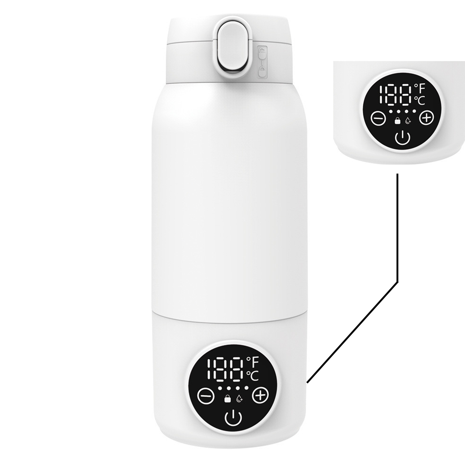 17 oz Rechargeable Baby Milk Warmer with Temperature Display 9