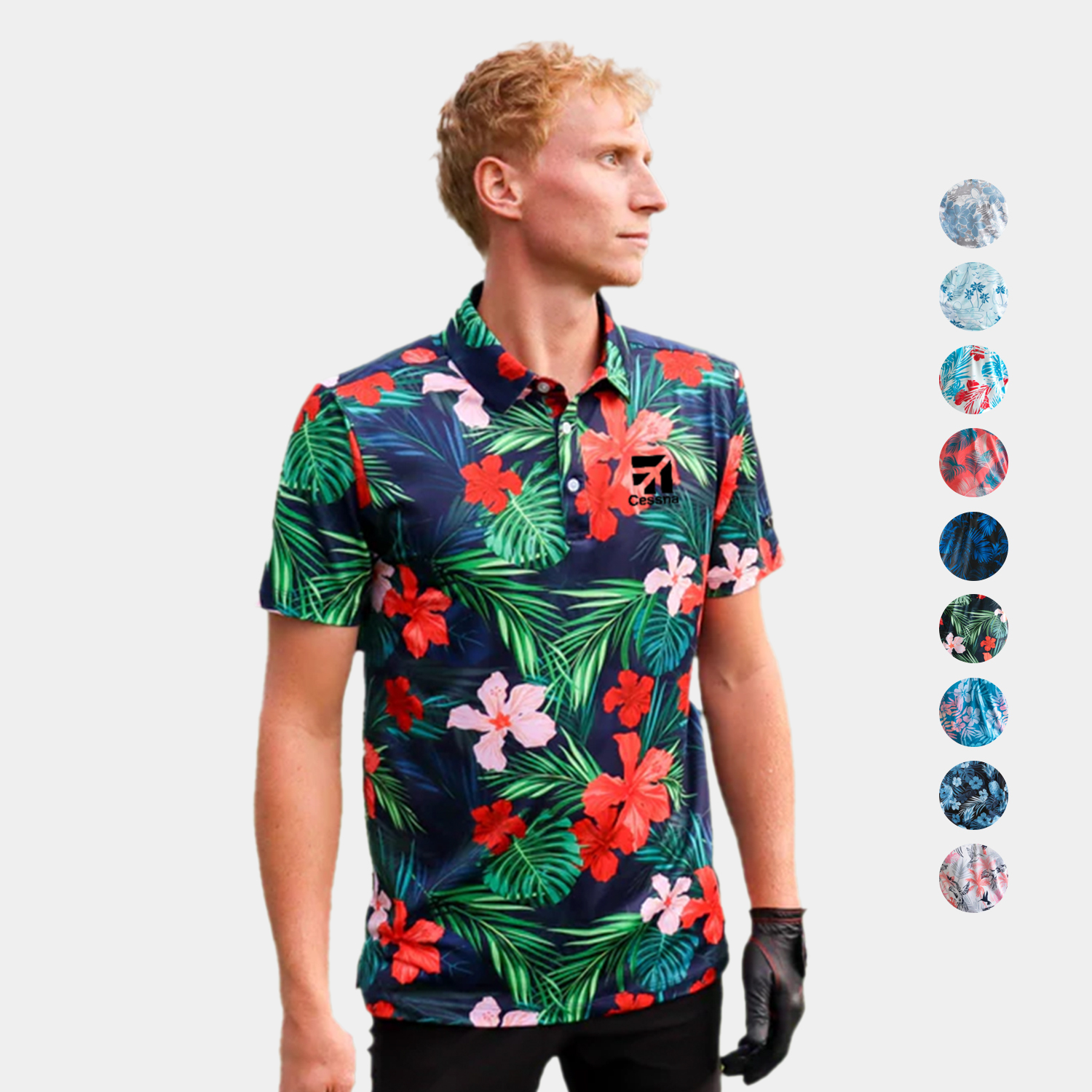 YATTA Golf® - Blossom men's Moisture Wicking non iron Golf Polo Shirts 2