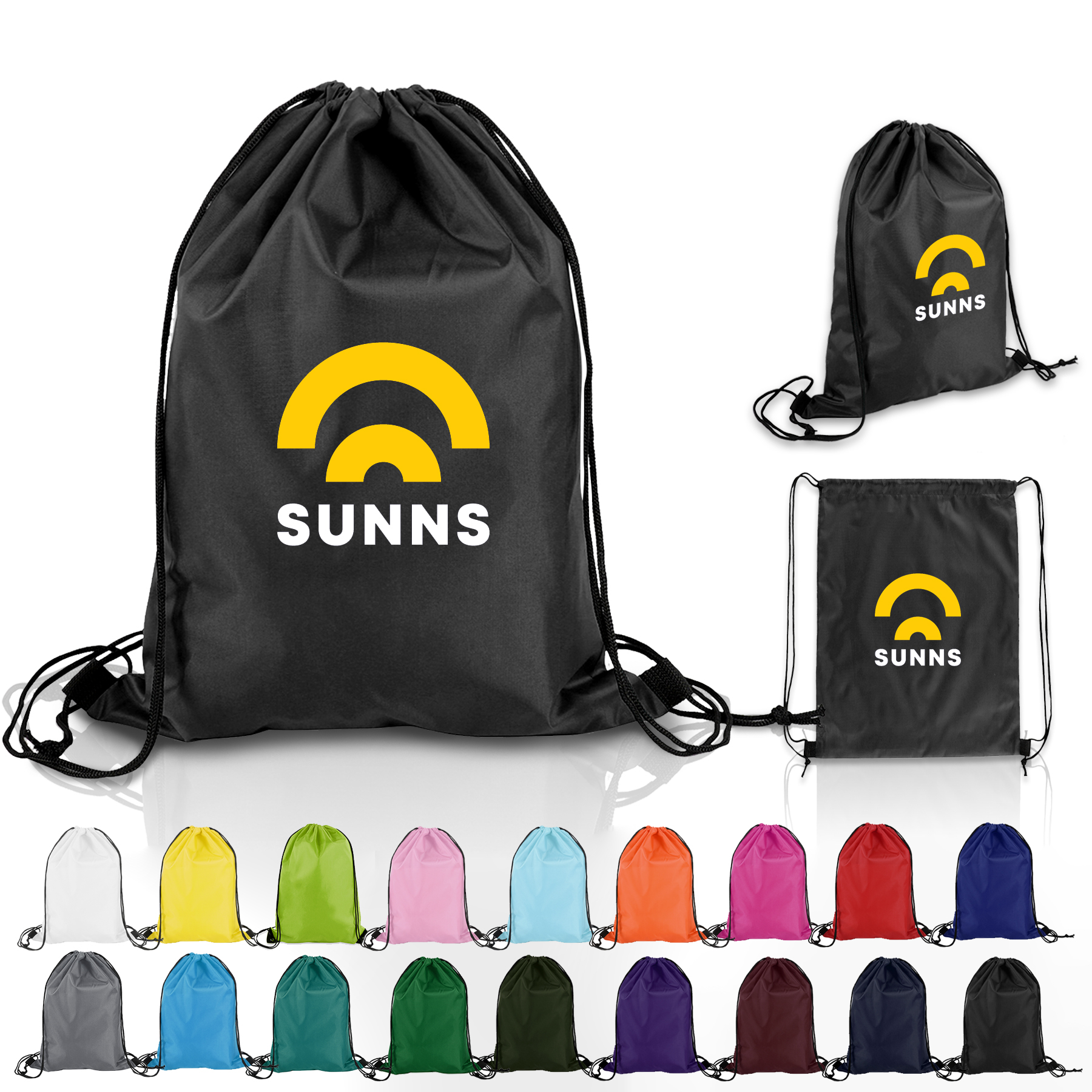 Custom Polyester Drawstring Backpack 7