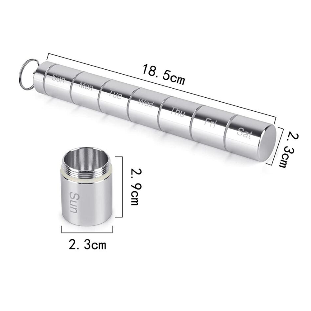 Aluminum Waterproof Pill Storage Box 2