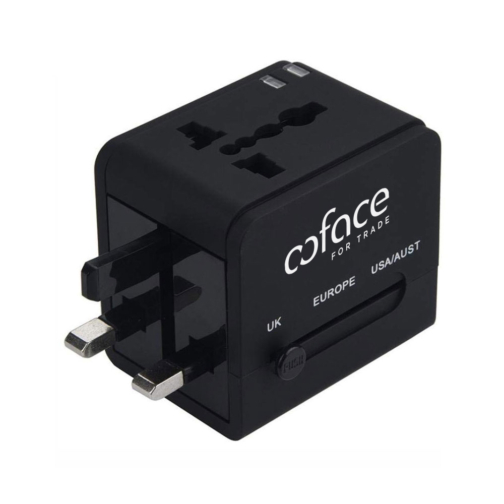 Universal International Travel AC Adapter W/USB Port 5