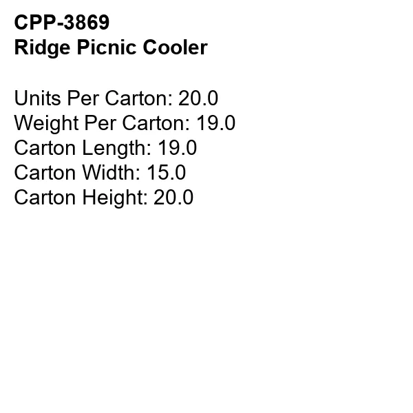 Ridge Picnic Cooler 9