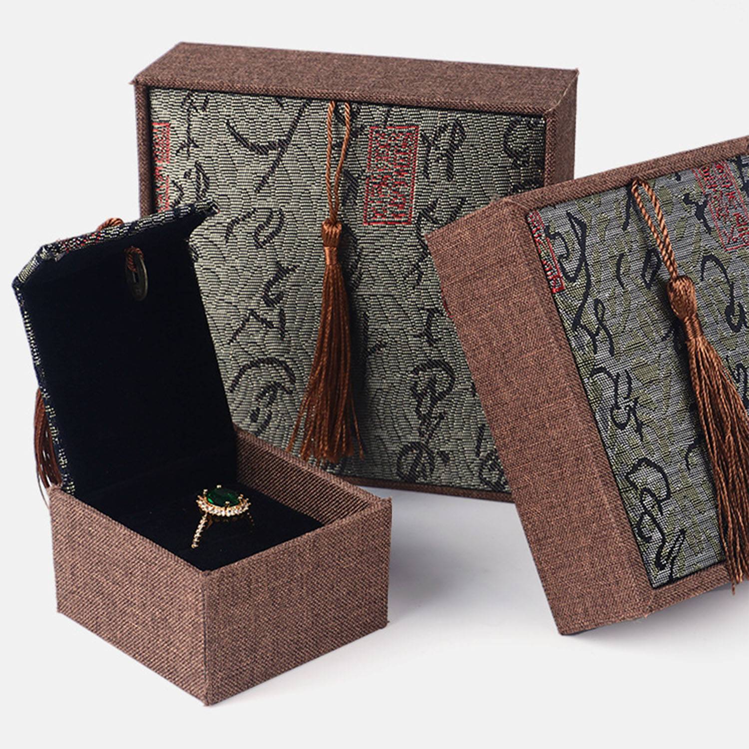 Linen Tassel Bracelet Jewelry Box 5