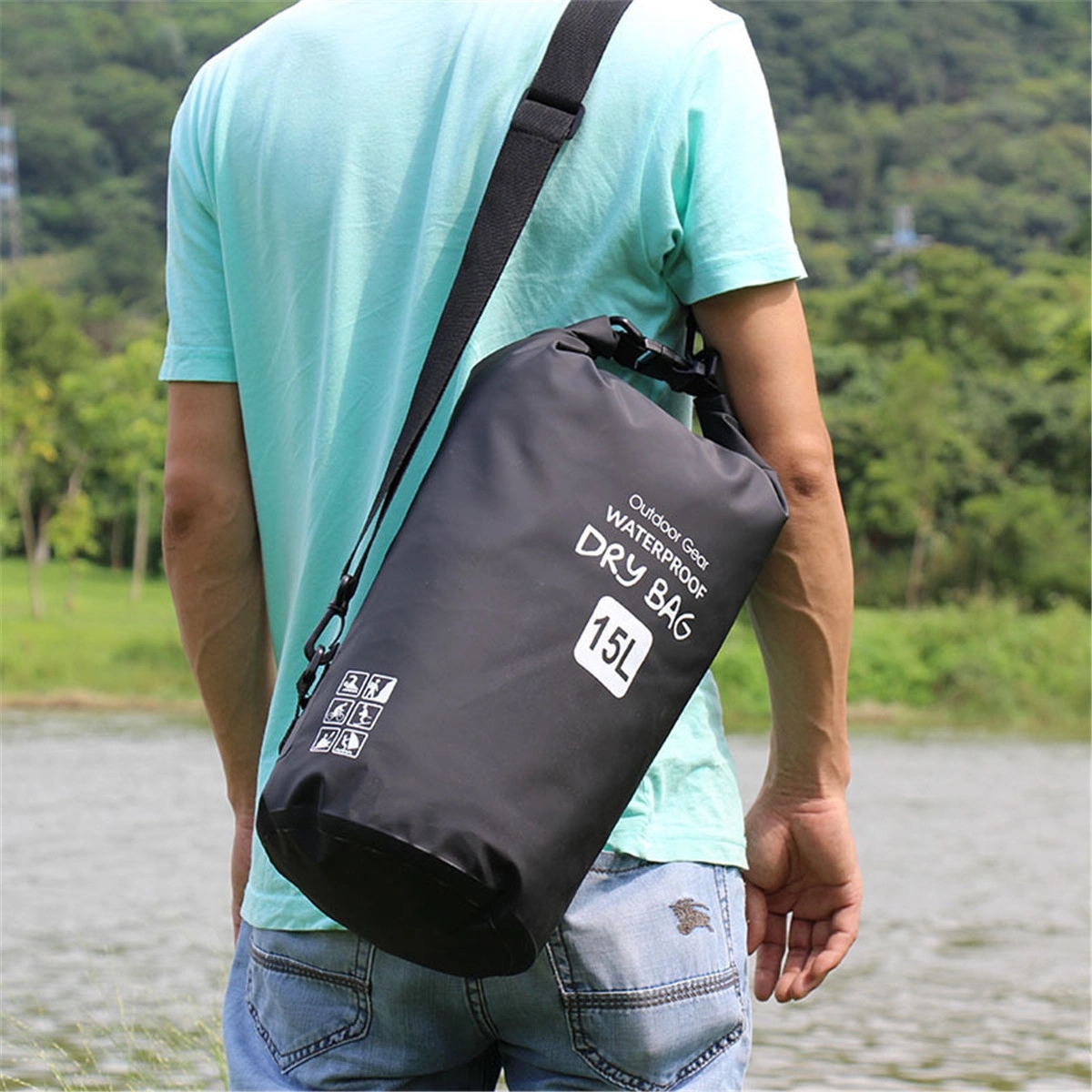 Outdoor 5L Gear Reclosable Waterproof Floating Dry Bag Swim 7