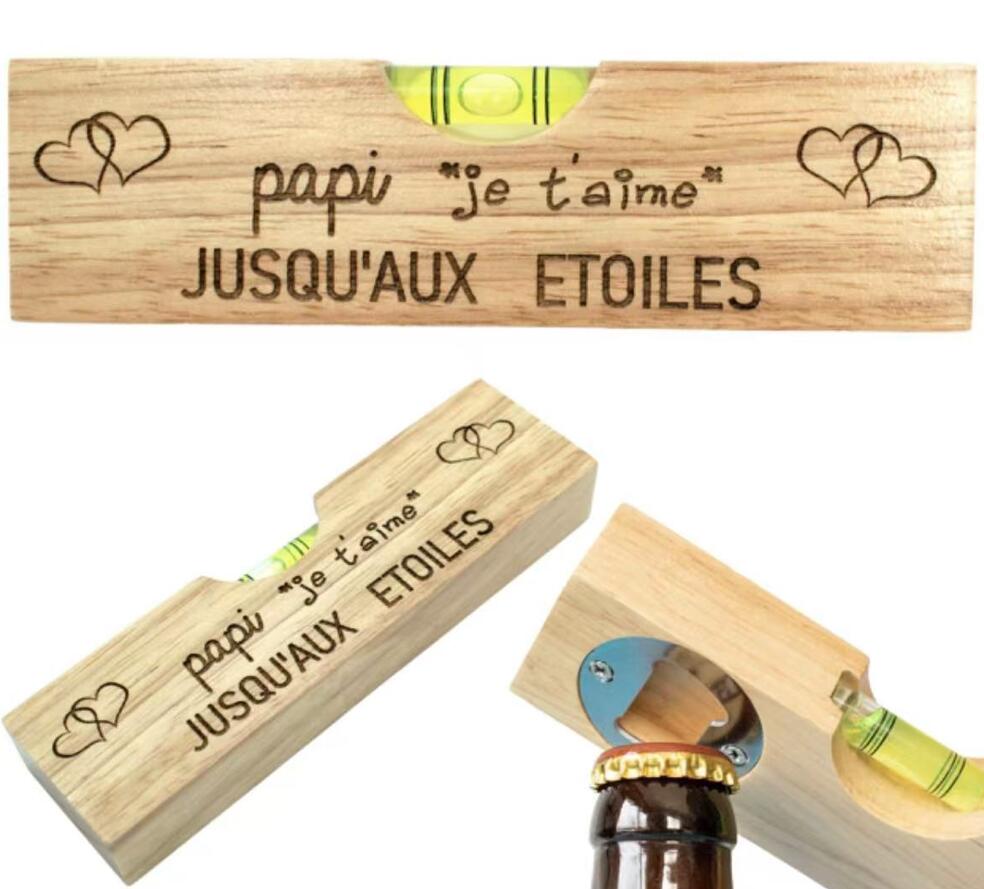 Wooden Bottle Opener & Level Meter 3