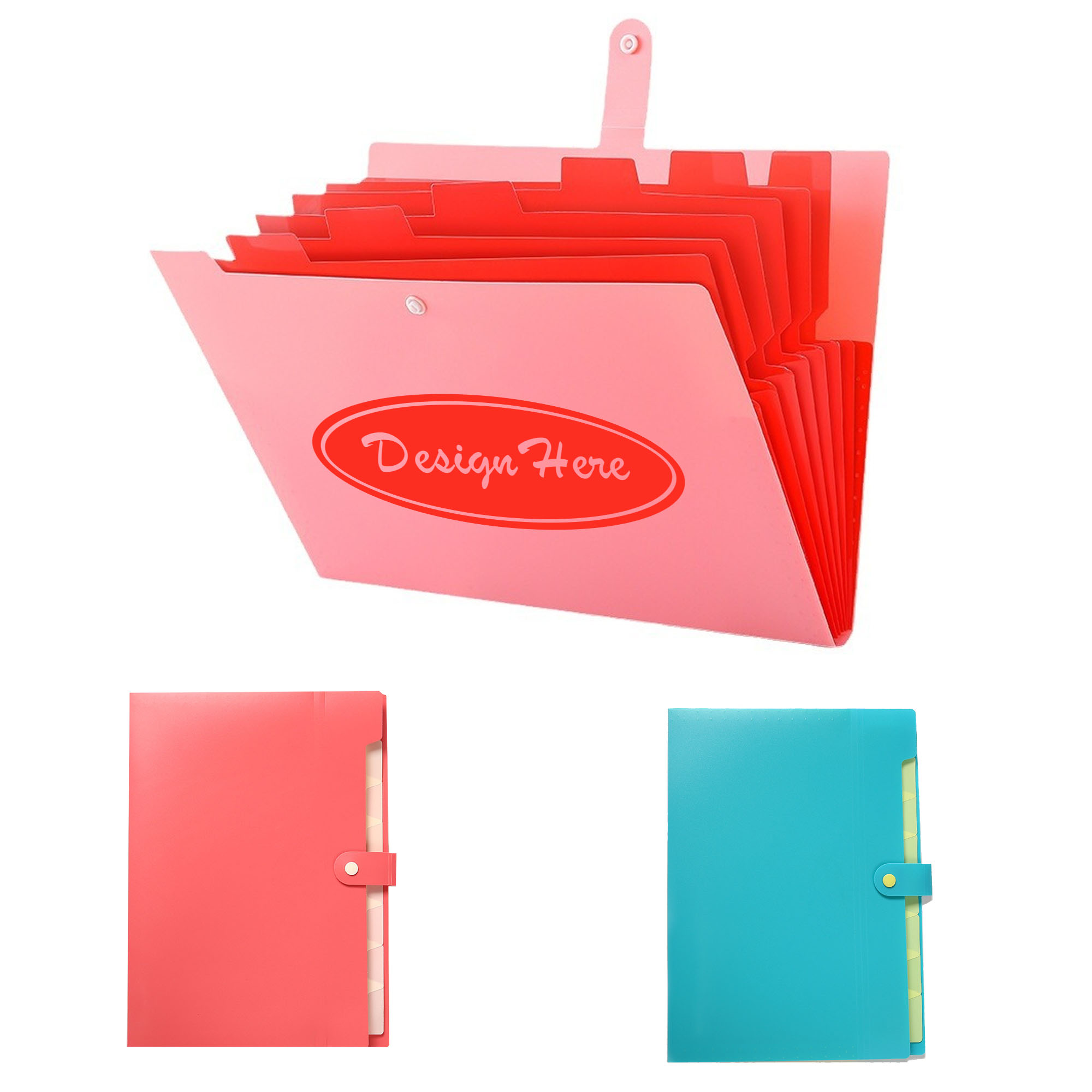 Durable Accordion File Folders with Label Slots for Organization 1