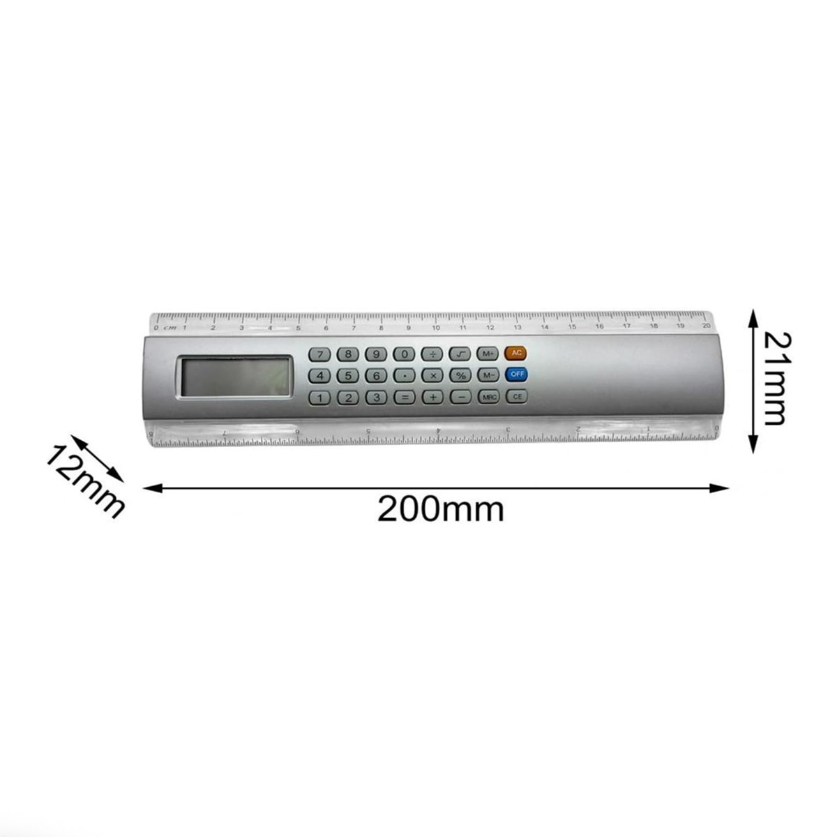 2 in 1 Function Dual Scale Ruler with Electronic Calculator 6