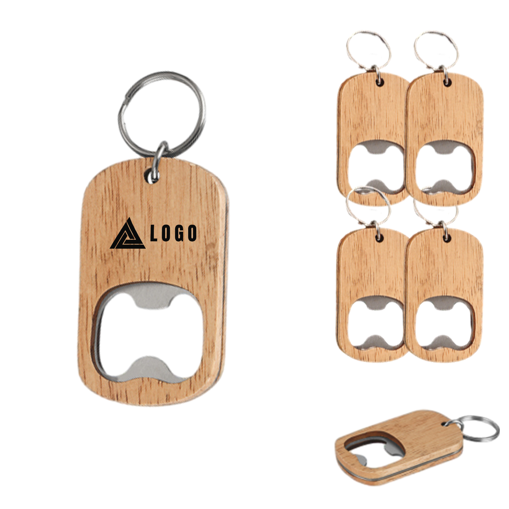 MOQ 100 PCS Wooden Keychain Bottle Opener 1
