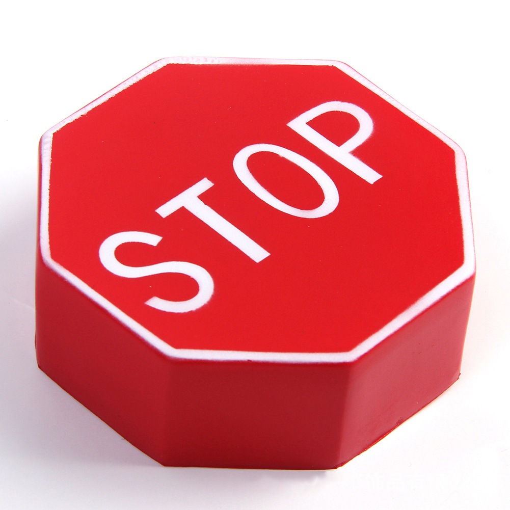 Stop Sign Octagon Stress Ball / Stress Reliever Toy 1